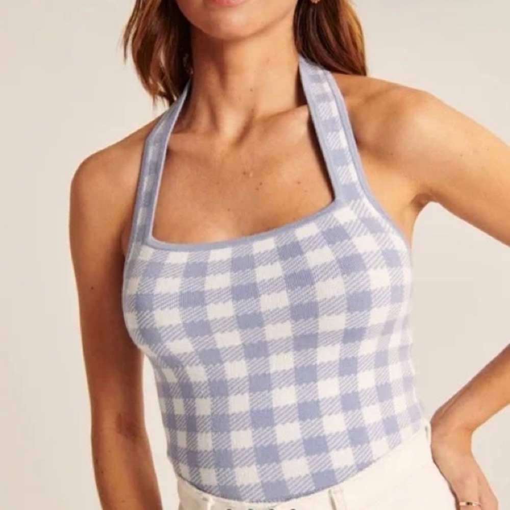 ABERCROMBIE & FITCH• Women’s Elevated Knit Slim Halter Tank Size XL